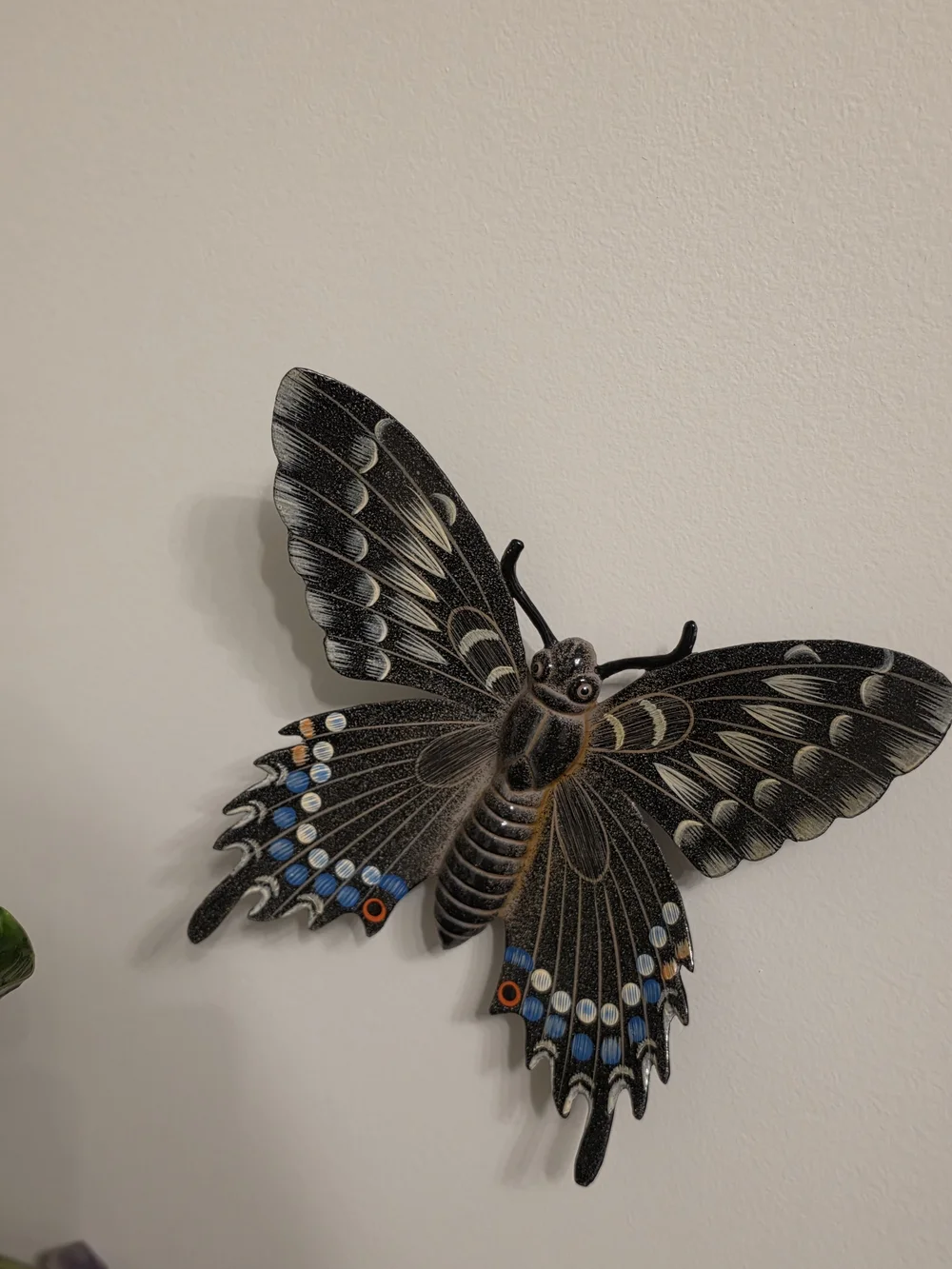 Handpainted Wooden Butterflies Set Of 5